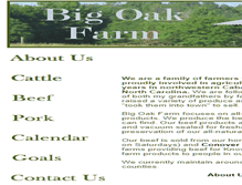 Tablet Screenshot of bigoakfarmnc.com